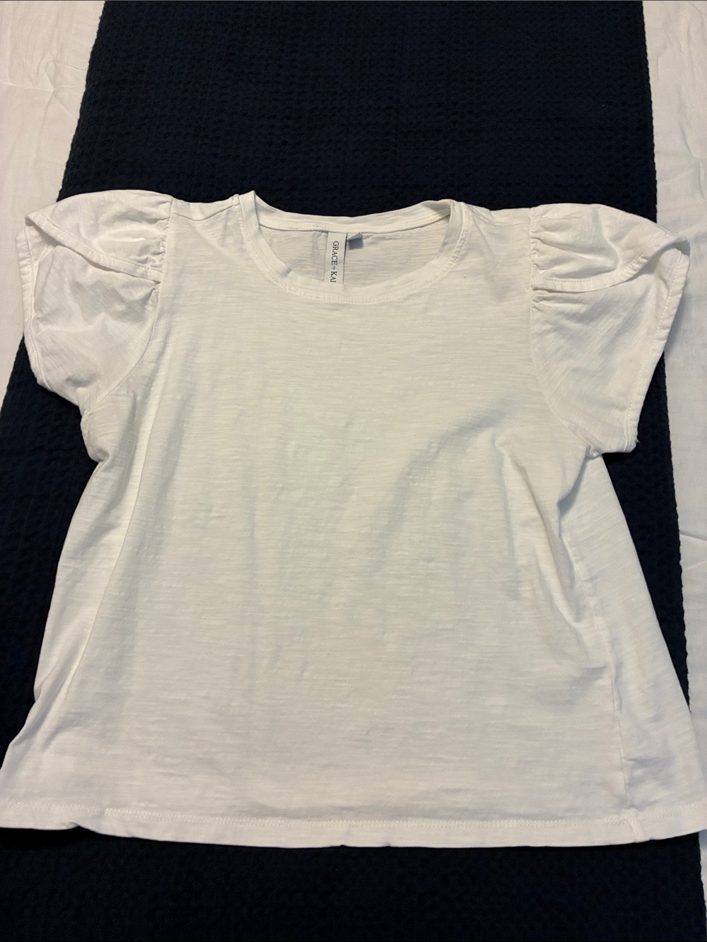 White Puff Sleeve Women’s Top